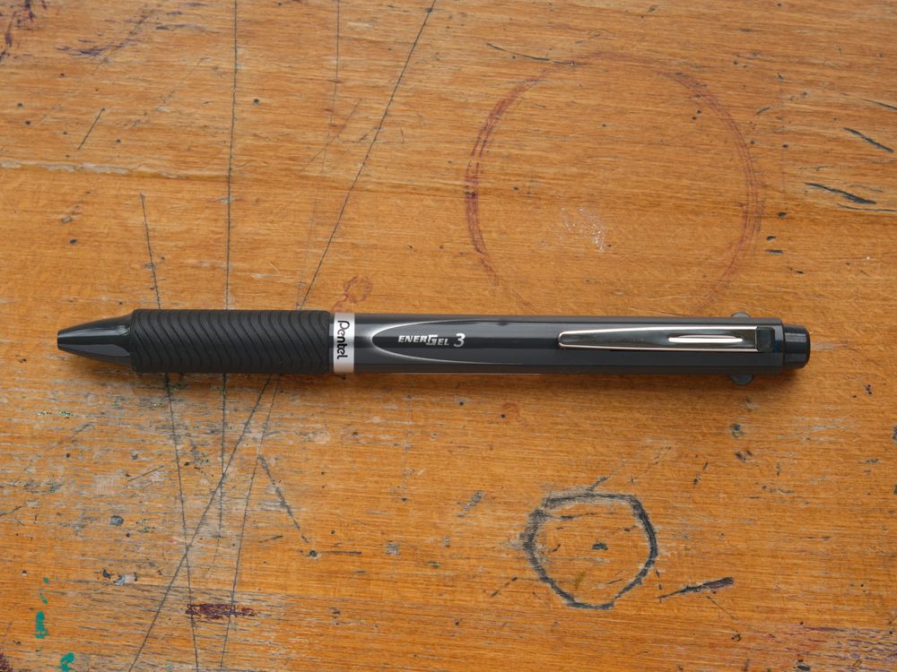 Pentel EnerGel 3 Multi-Pen - 0.5mm - Grey
