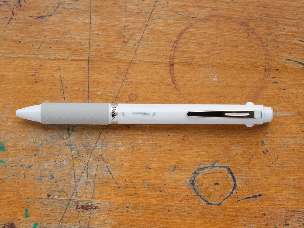 Pentel EnerGel 3 Multi-Pen - 0.5mm - White