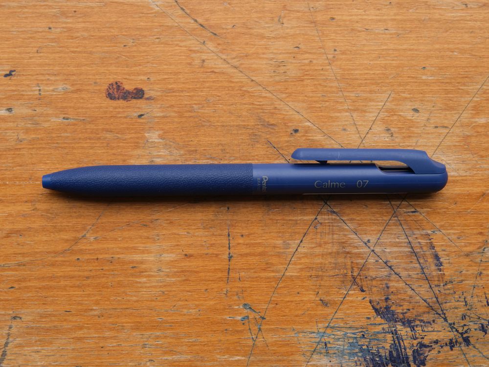 Pentel Calme Ballpoint Pen - 0.7mm - Blue (Blue Ink)