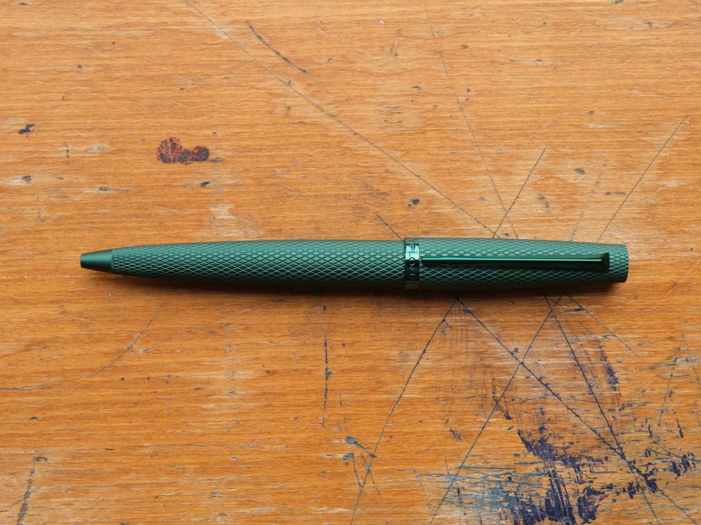 Diplomat Ballpoint - Viper - Guilloche Green