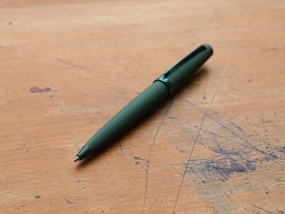 Diplomat Ballpoint - Viper - Guilloche Green
