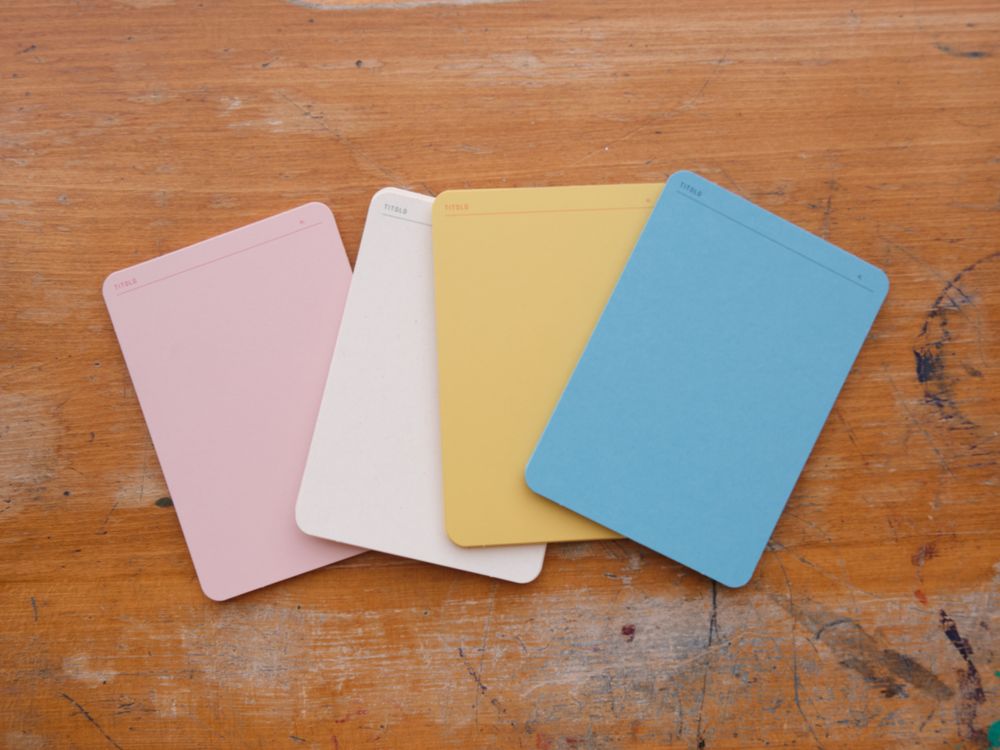 Foglietto - Memo Cards - Deck of 60 - A6 - Spazio (Blue/Pink/White/Yellow)