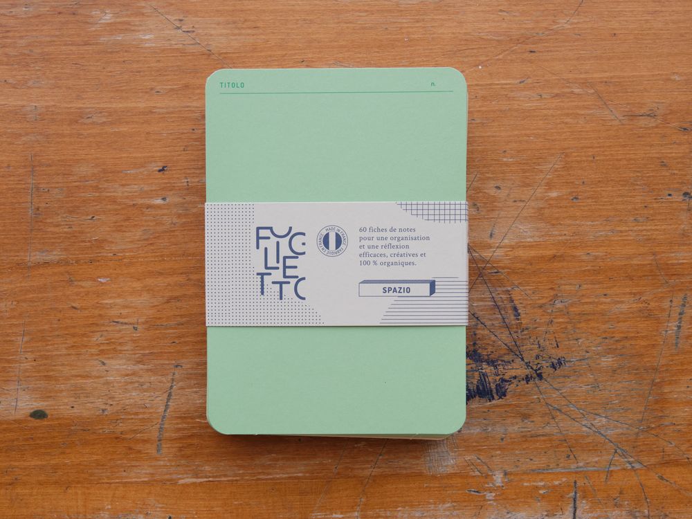 Foglietto - Memo Cards - Deck of 60 - A6 - Spazio (Beige/Brown/Green/White)