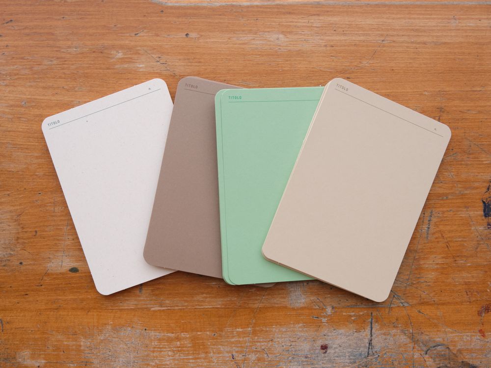 Foglietto - Memo Cards - Deck of 60 - A6 - Spazio (Beige/Brown/Green/White)