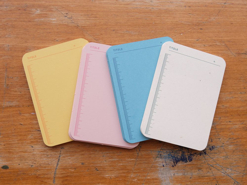 Foglietto - Memo Cards - Deck of 60 - A7 - Regola (Blue/Pink/White/Yellow)