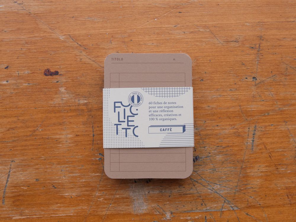 Foglietto - Memo Cards - Deck of 60 - A7 - Caffè (Brown)