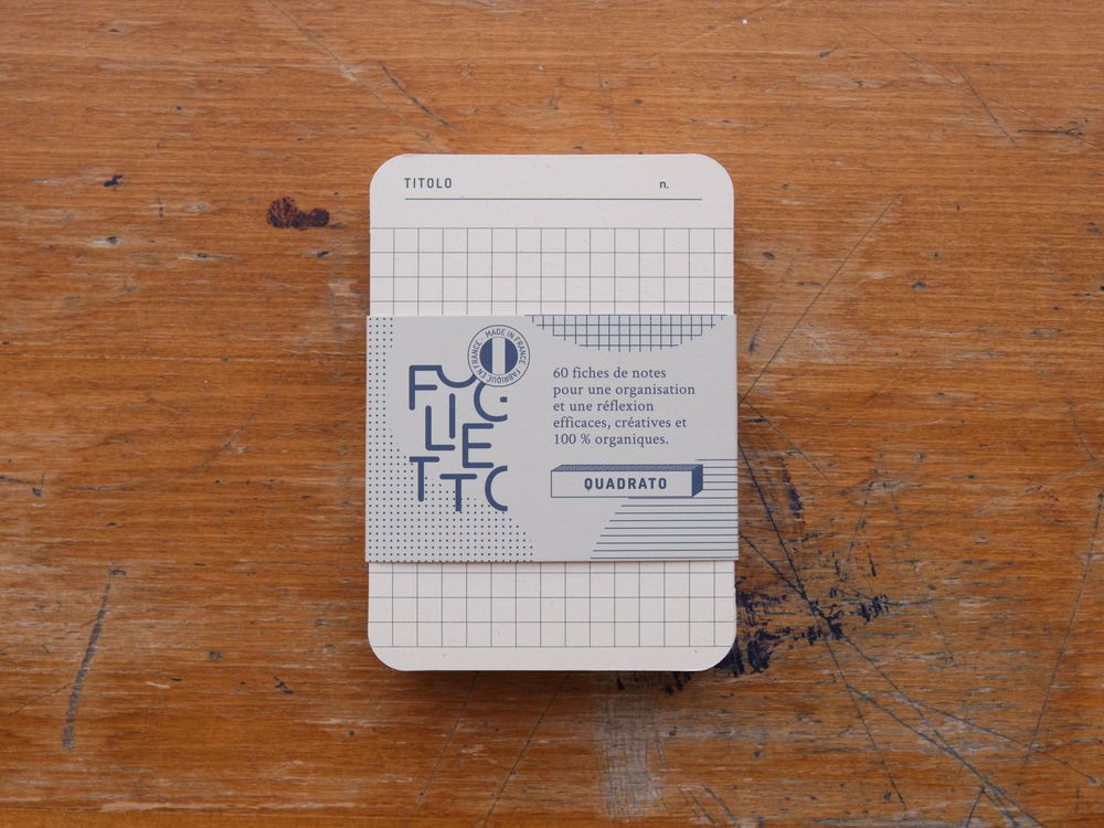 Foglietto - Memo Cards - Deck of 60 - A7 - Quadrato (Blue/Pink/White/Yellow)