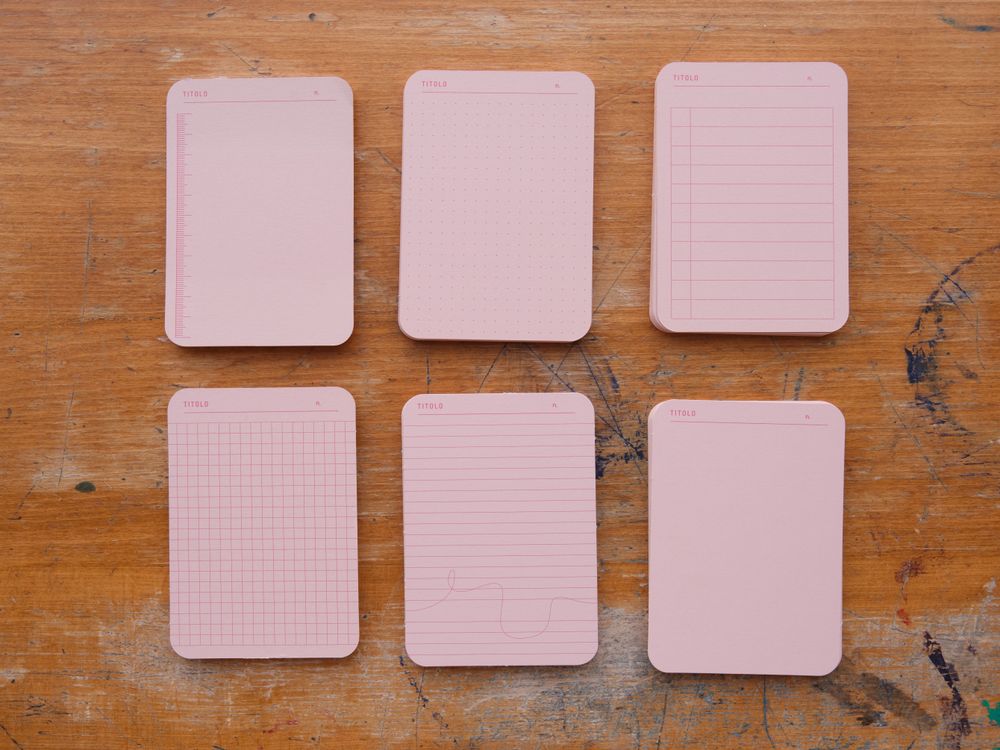 Foglietto - Memo Cards - Deck of 120 - A7 - Rosa