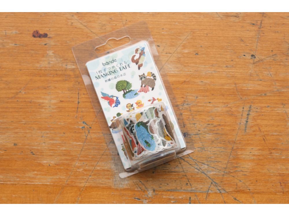 Bande - Masking Roll Sticker - Embroidered Forest Waterfront (BDA749)