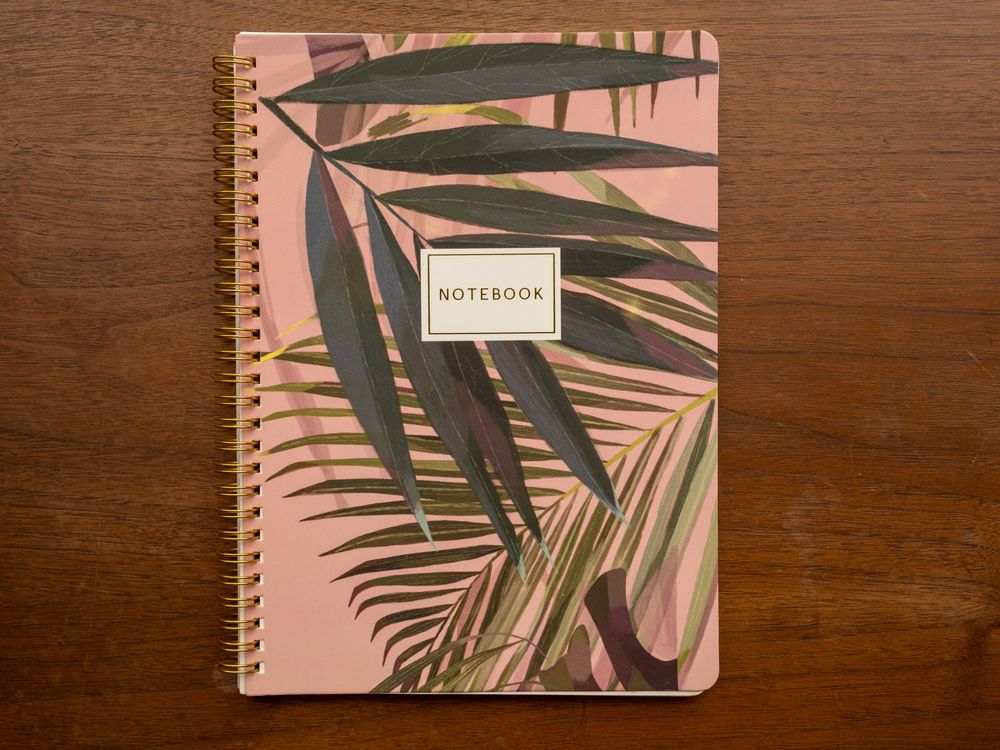 Bruno Visconti B5 Spiral Notebook - Palm Leaves