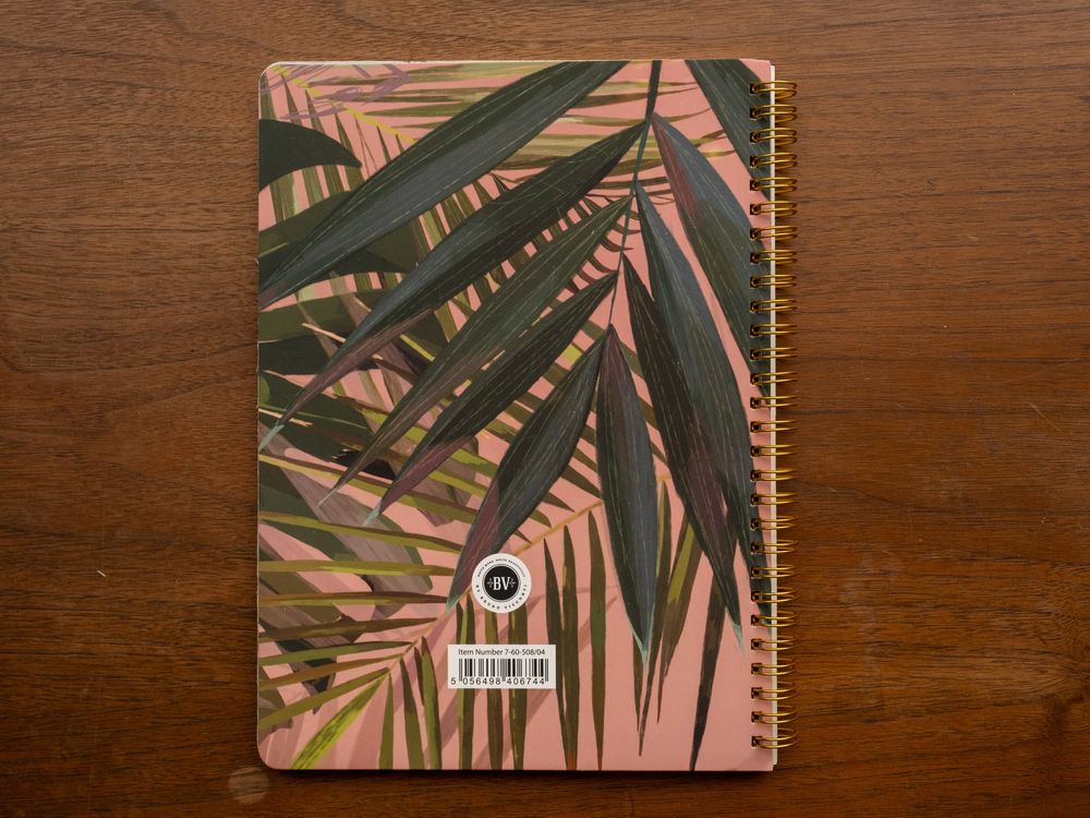 Bruno Visconti B5 Spiral Notebook - Palm Leaves