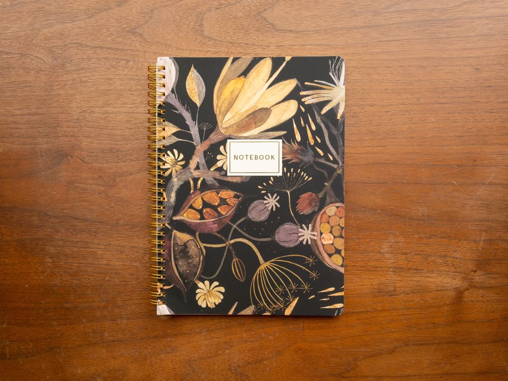 Bruno Visconti B5 Spiral Notebook - Night Flowers