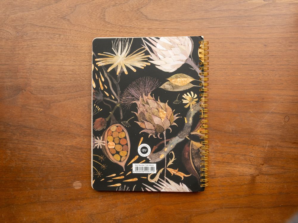 Bruno Visconti B5 Spiral Notebook - Night Flowers