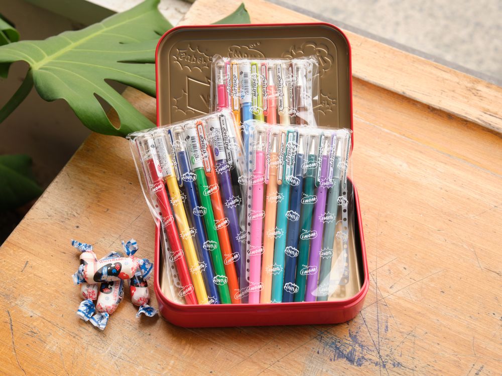 Pentel Mattehop Gel Pen - 1.0mm - Set of 21