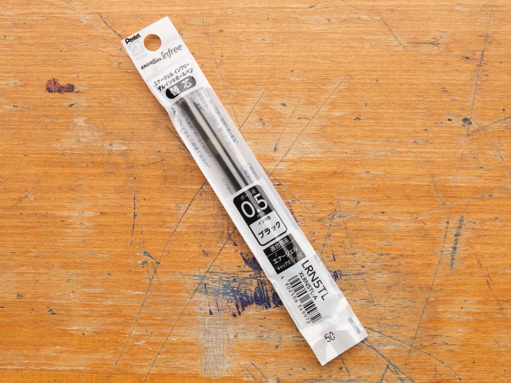 Pentel Energel infree Refill Gel - 0.5mm - Black