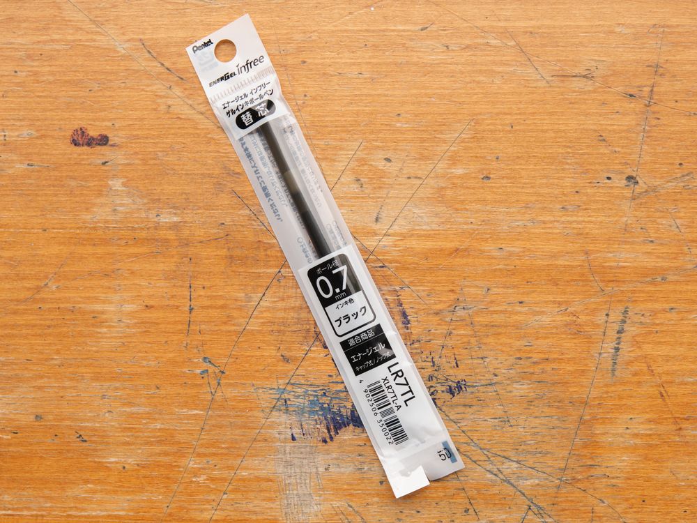 Pentel Energel infree Refill Gel - 0.7mm - Black