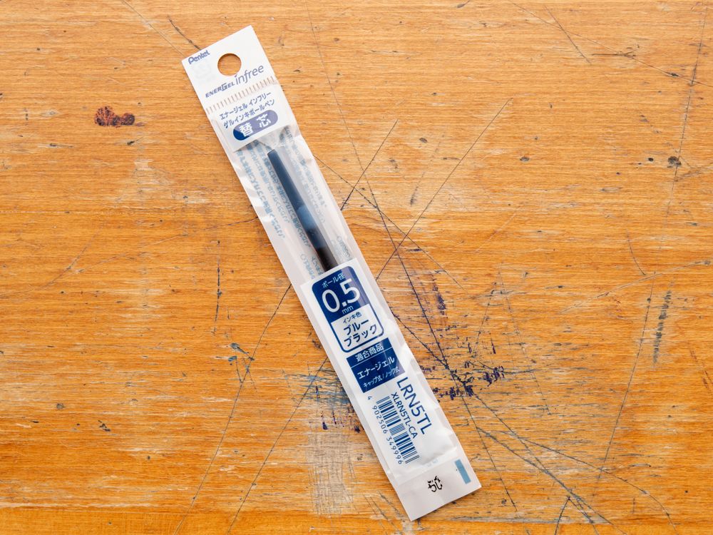 Pentel Energel infree Refill Gel - 0.5mm - Blue-Black