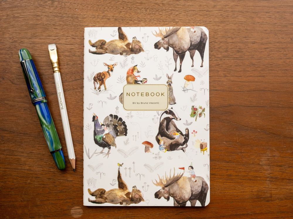 Bruno Visconti A5 Lined Notebook - Forest Animals