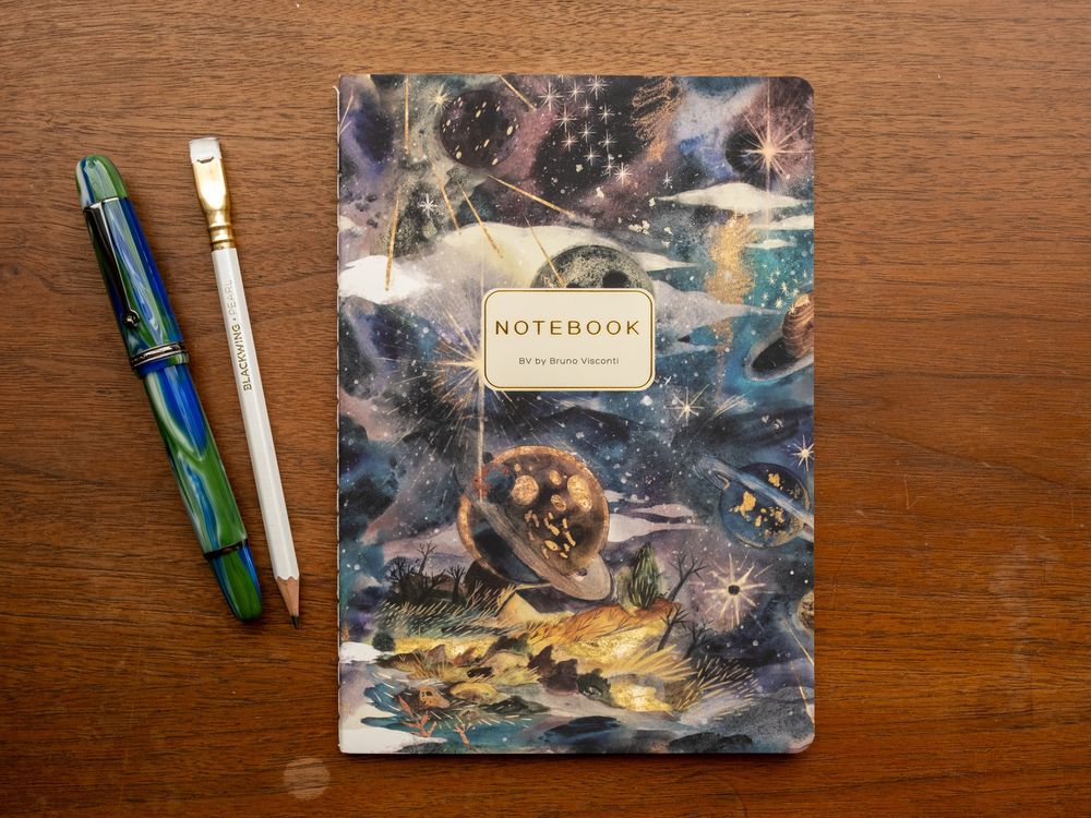 Bruno Visconti A5 Lined Notebook - Galaxy