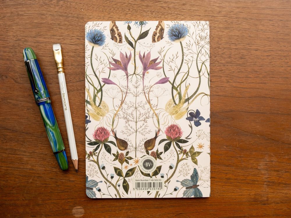 Bruno Visconti A5 Lined Notebook - Symmetrical Flora