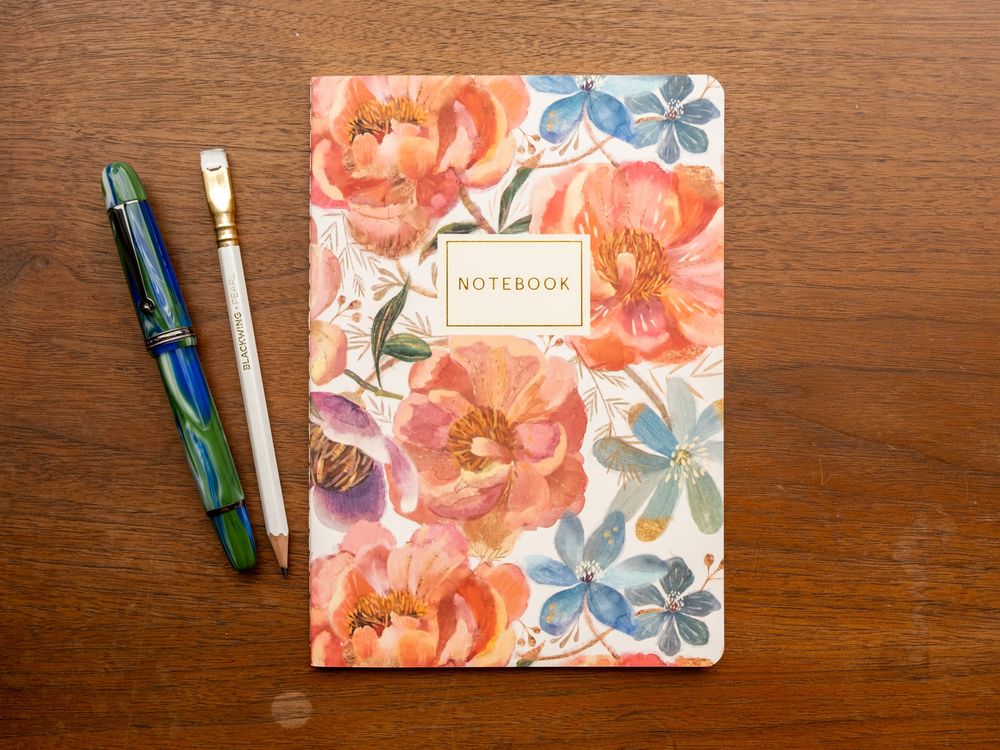 Bruno Visconti A5 Lined Notebook - Heaven Flowers