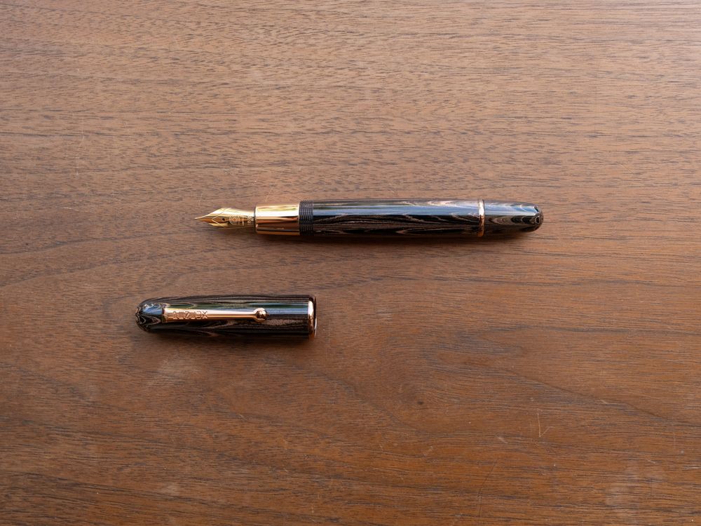 Penlux Elite Fountain Pen - Special Edition - Ebonite Woodgrain