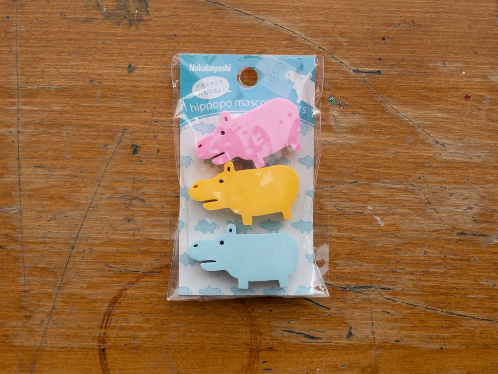 Hippopo Mascot Erasers (Pack of 3) - Pastel