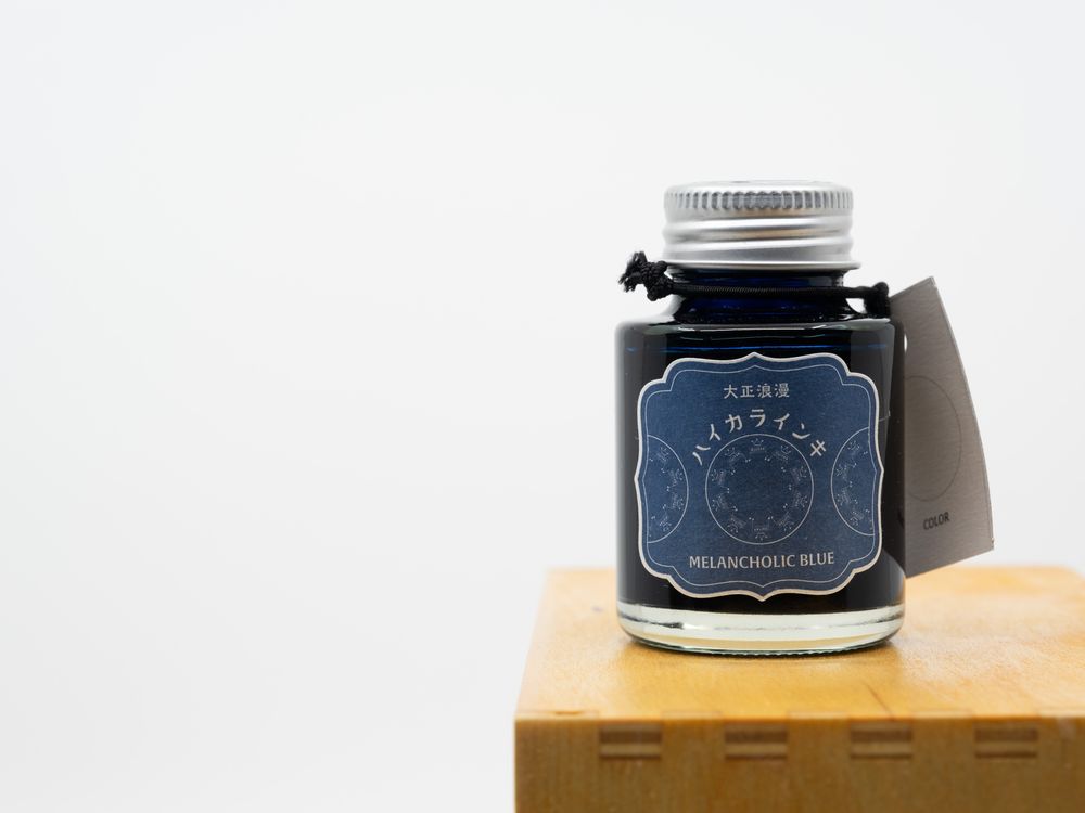 Teranishi Taisho Roman Fountain Pen Ink (40mL) - Melancholic Blue