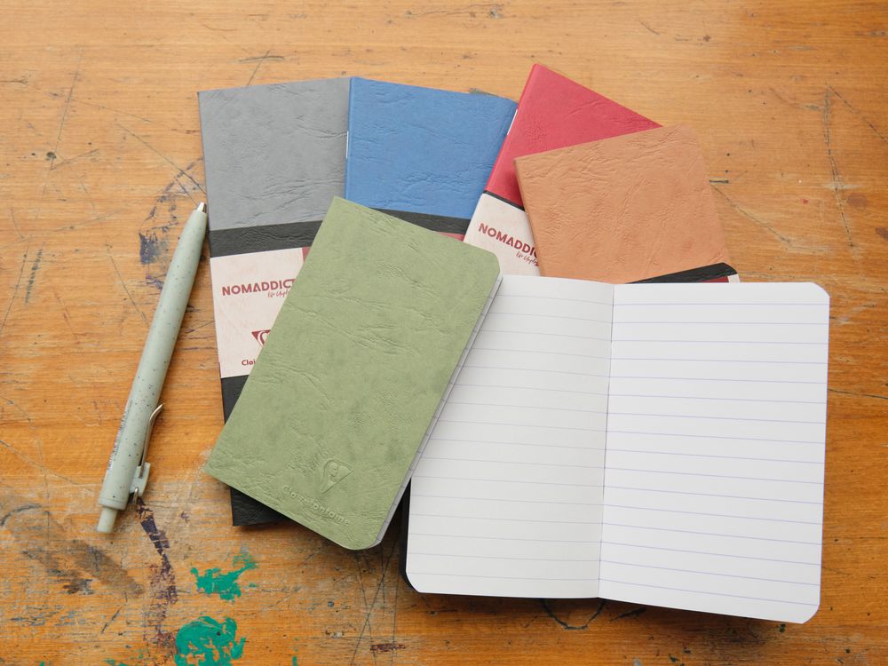 Clairefontaine - Age-Bag Duo (2) Notebooks - A7 (7.5x12cm) - Assorted Colours (Lined)