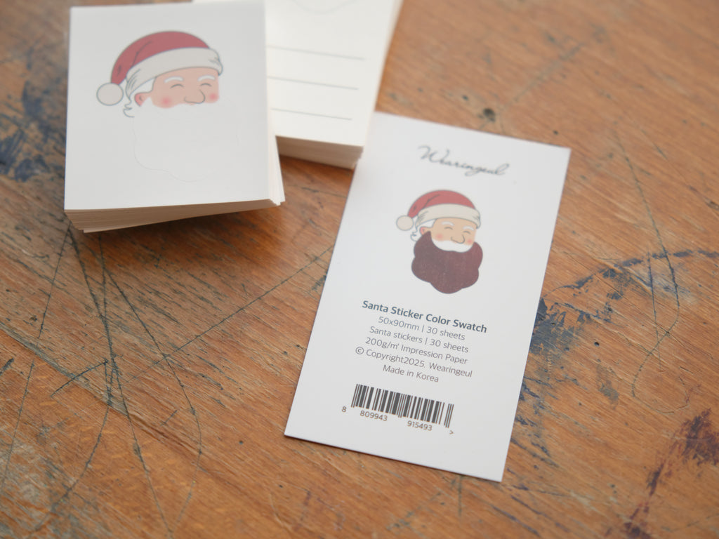 Wearingeul Santa Claus Sticker & Swatch