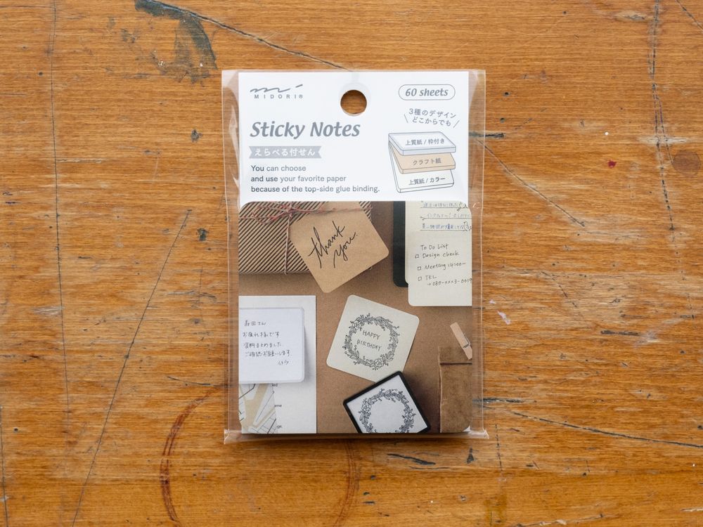 Midori Sticky Notes - Natural Colors