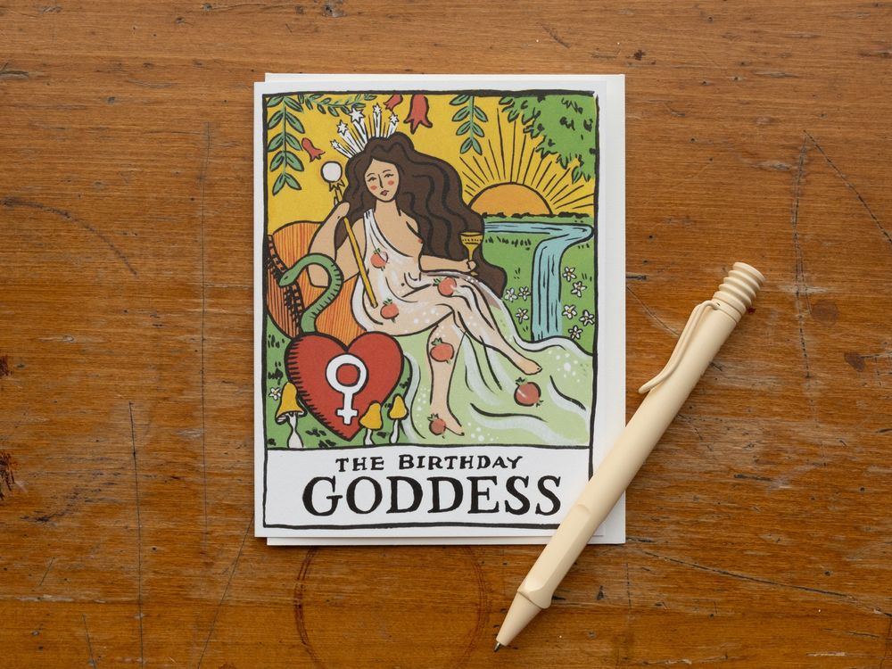 Idlewild Co.Greeting Card - Birthday Goddess