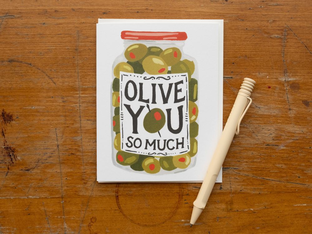 Idlewild Co.Greeting Card - Olive You