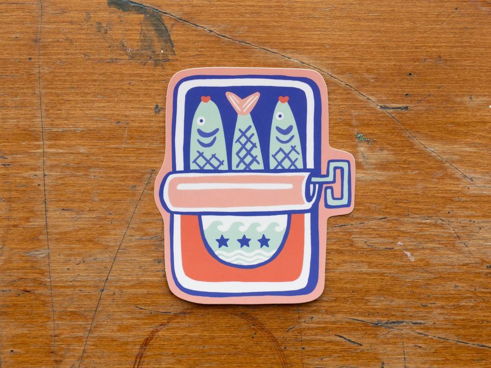 Idlewild Co. Die-Cut Sticker - Tinned Fish