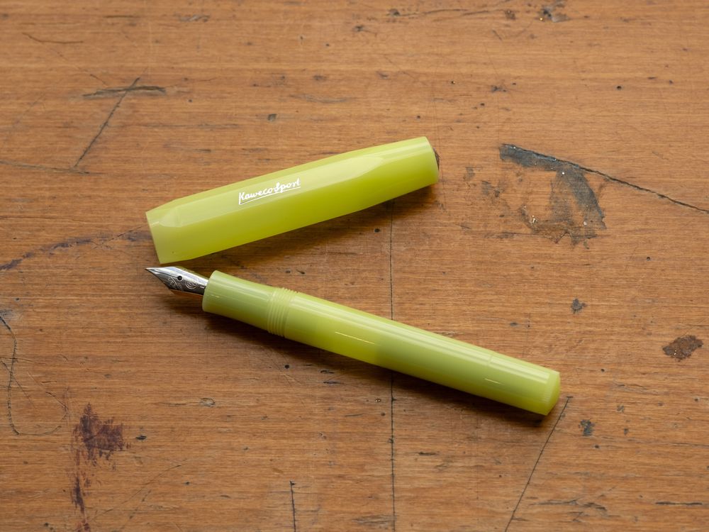 Kaweco Frosted Sport Fountain Pen - Lime