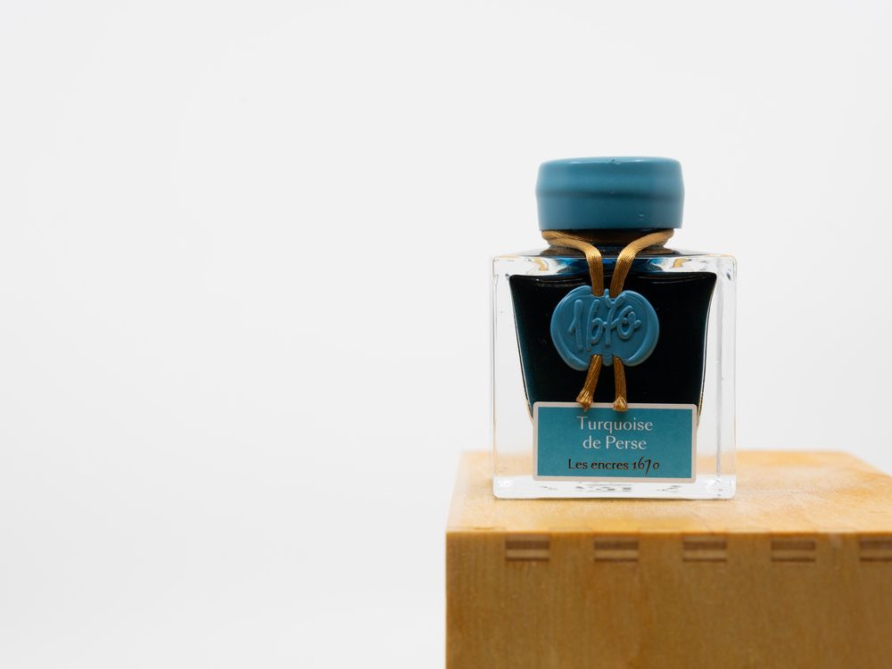 Jacques Herbin 1670 Anniversary Fountain Pen Ink (50mL) - Turquoise de Perse