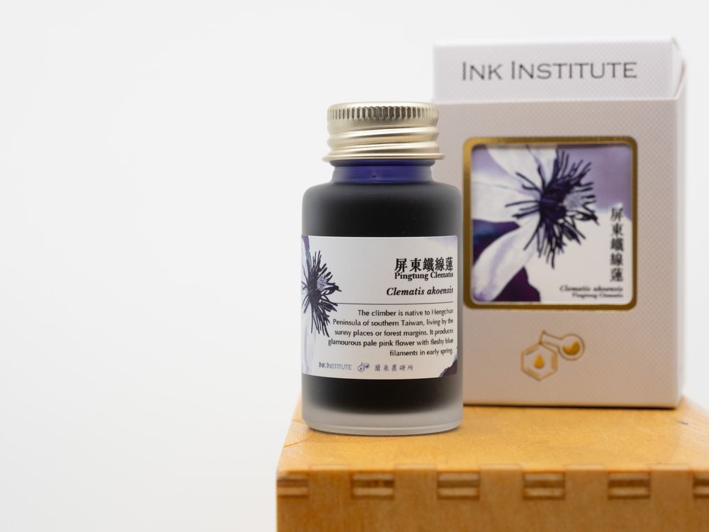 Ink Institute Fountain Pen Ink (30mL) - Meander Series - Pingtung Clematis