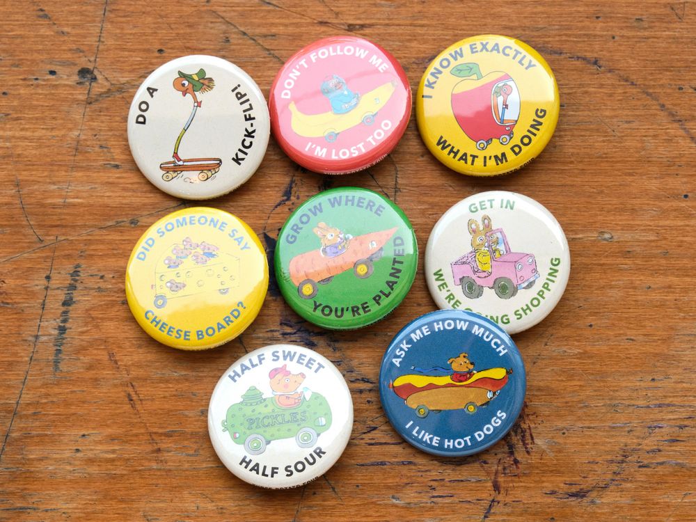 3P4 x Richard Scarry - Button (1 Random Design) – Wonder Pens