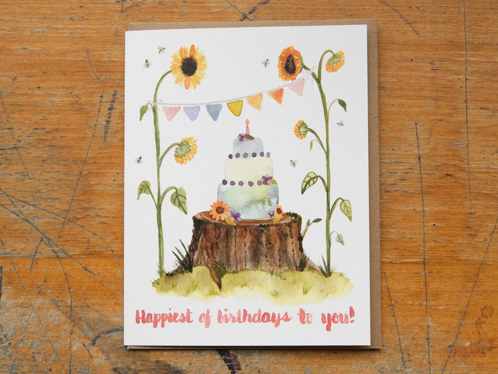 Little Truths Studio - Greeting Card - Sunflowers Birthday
