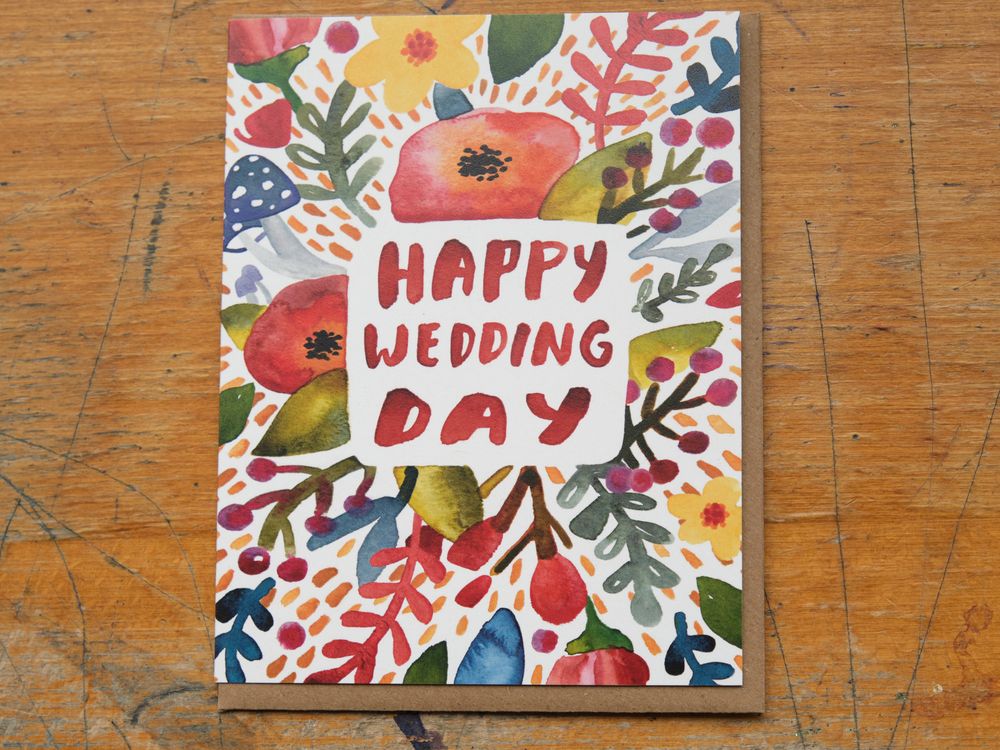Little Truths Studio - Greeting Card - Happy Wedding Day