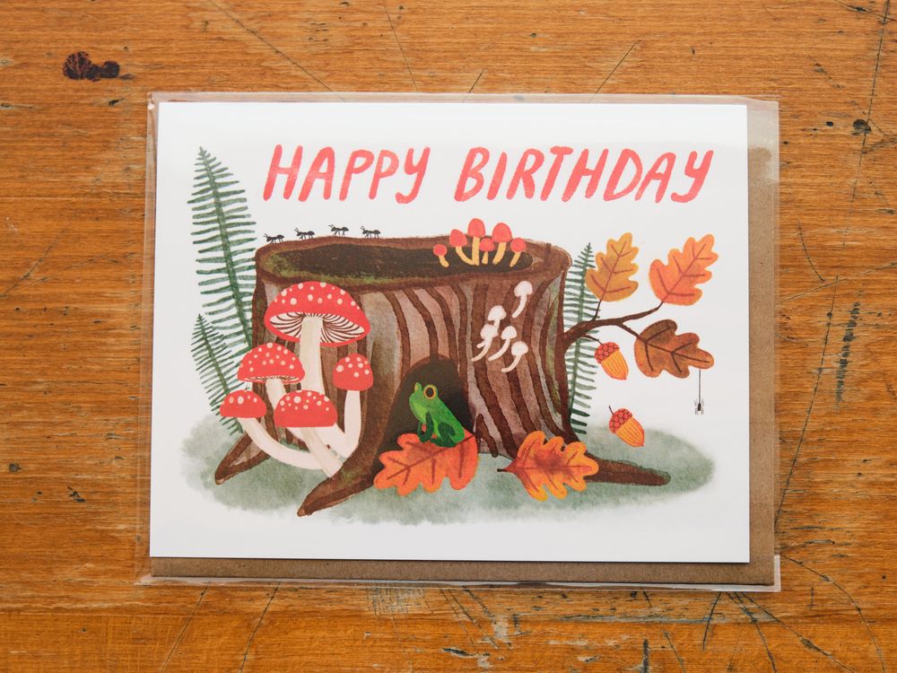 Little Truths Studio - Greeting Card - Happy Birthday Woodland Frog