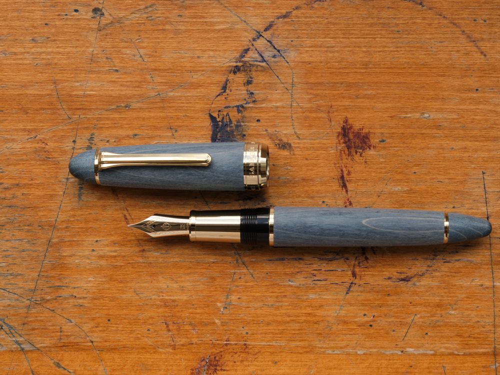 Sailor 1911L Hard Maple Fountain Pen - Indigo