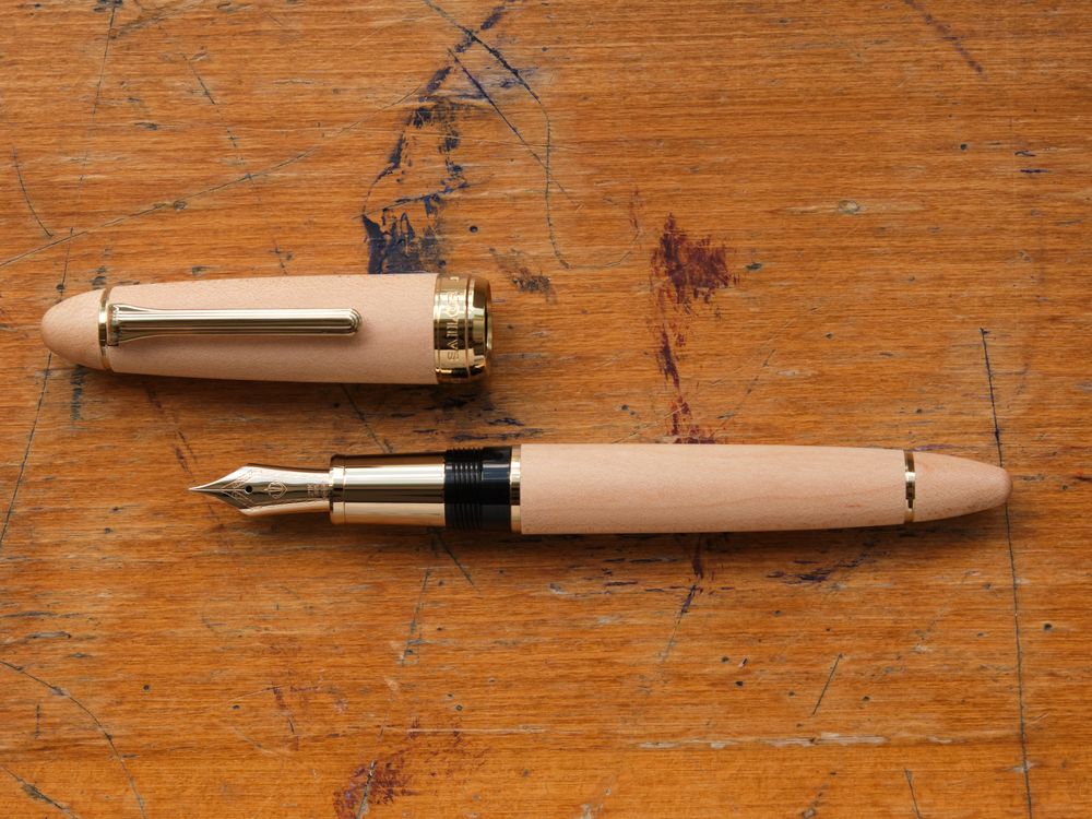 Sailor 1911L Hard Maple Fountain Pen - Natural