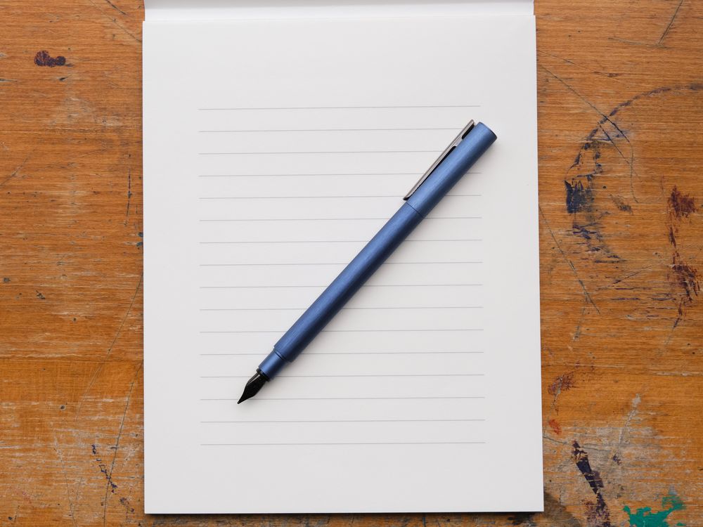 Faber Castell Neo-Slim Fountain Pen - Dark Blue Aluminium