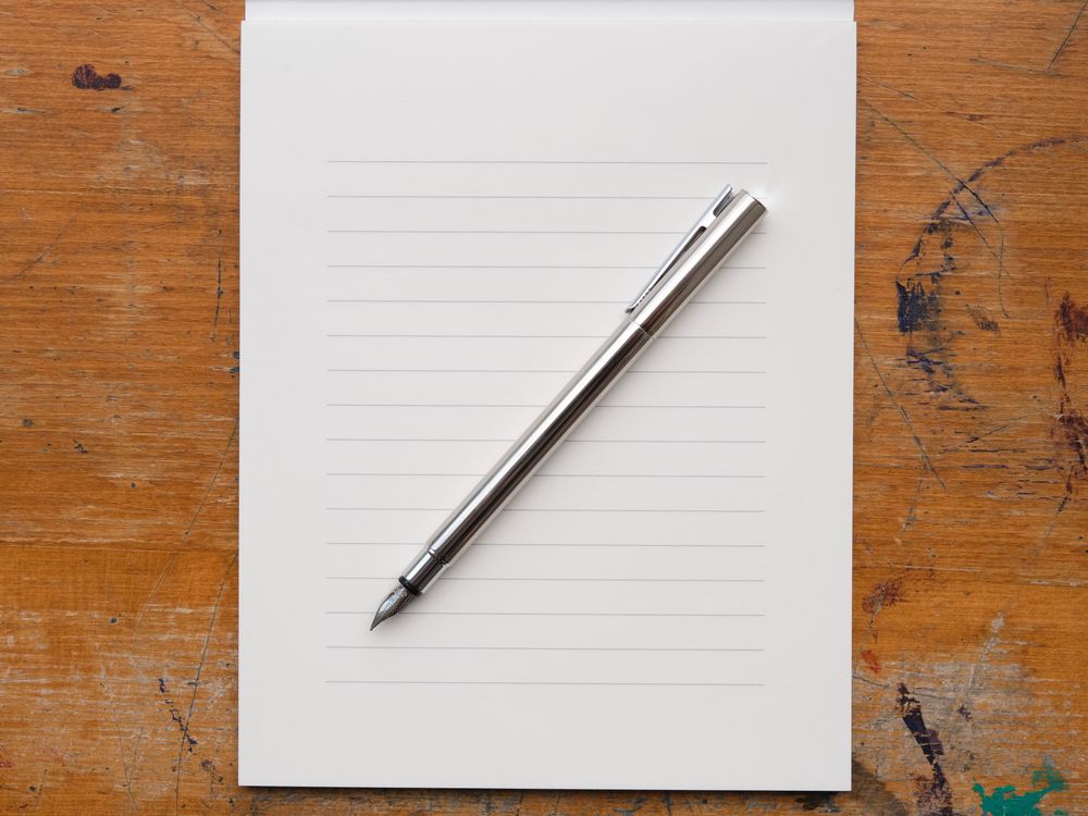 Faber Castell Neo-Slim Fountain Pen - Shiny Stainless Steel