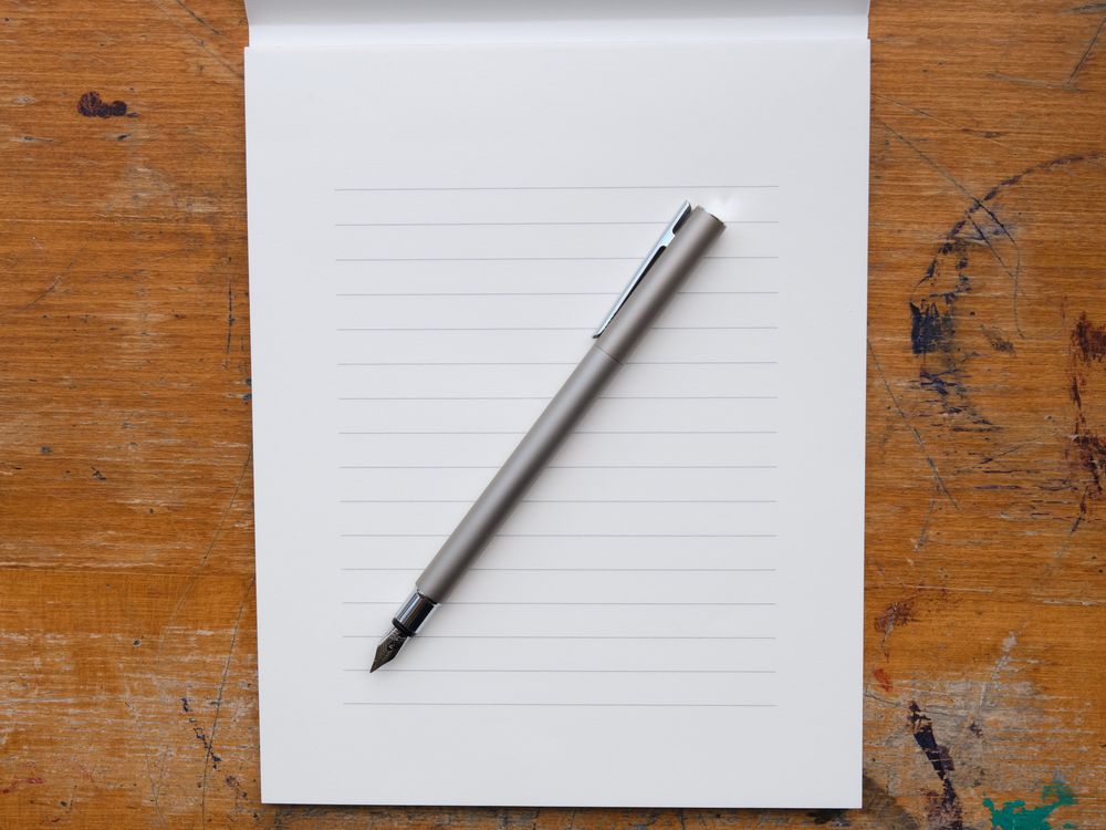 Faber Castell Neo-Slim Fountain Pen - Matte Stainless Steel