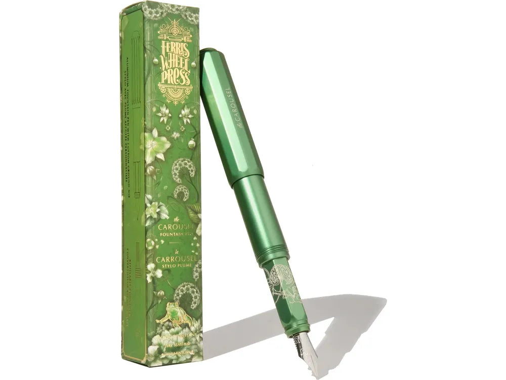 Ferris Wheel Press - Aluminum Carousel Fountain Pen - Book of Botany