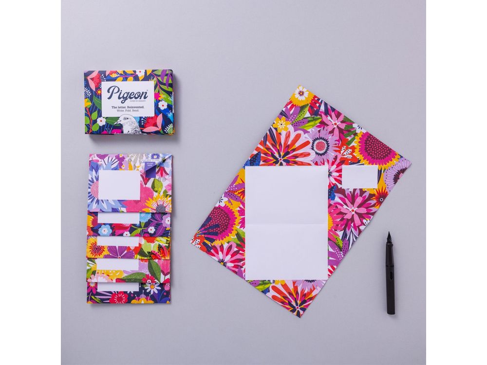 Pigeon - Correspondence Paper - 6 Sheets - Floral Fantasia