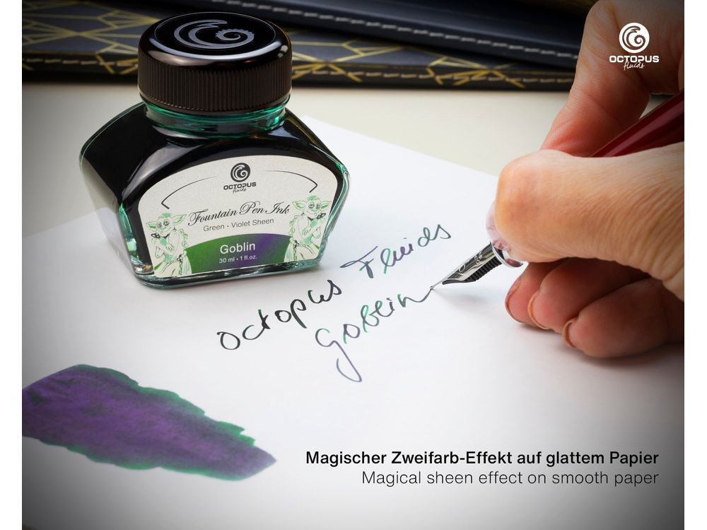 Octopus Sheen Ink (30mL) - Goblin (Green/Violet)