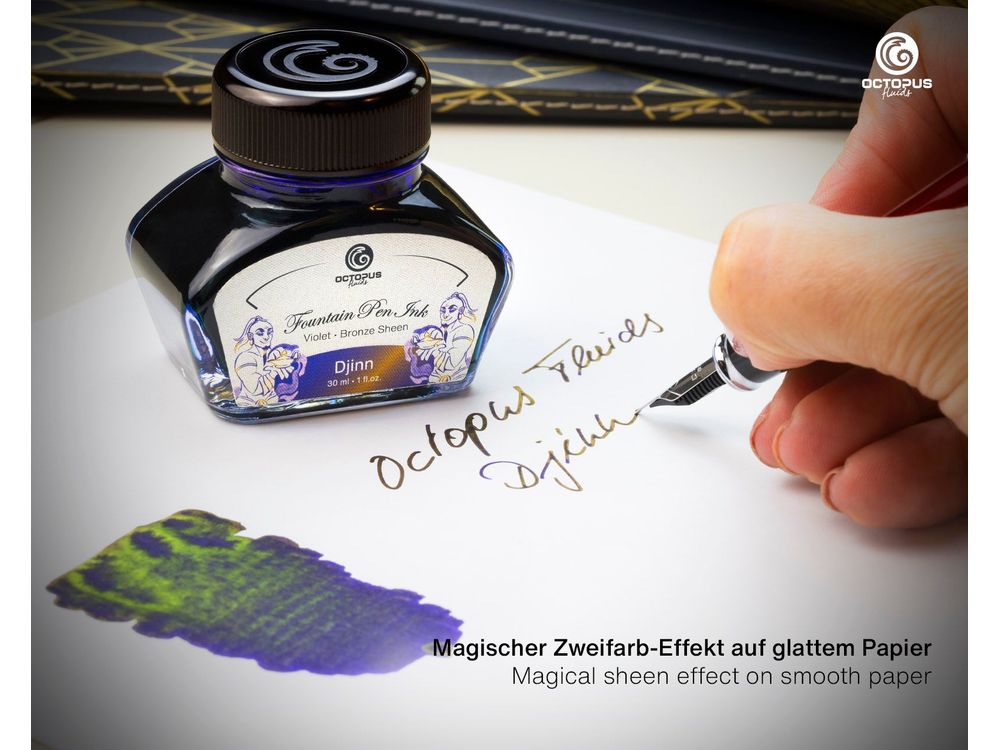 Octopus Sheen Ink (30mL) - Djinn (Blue/Bronze)